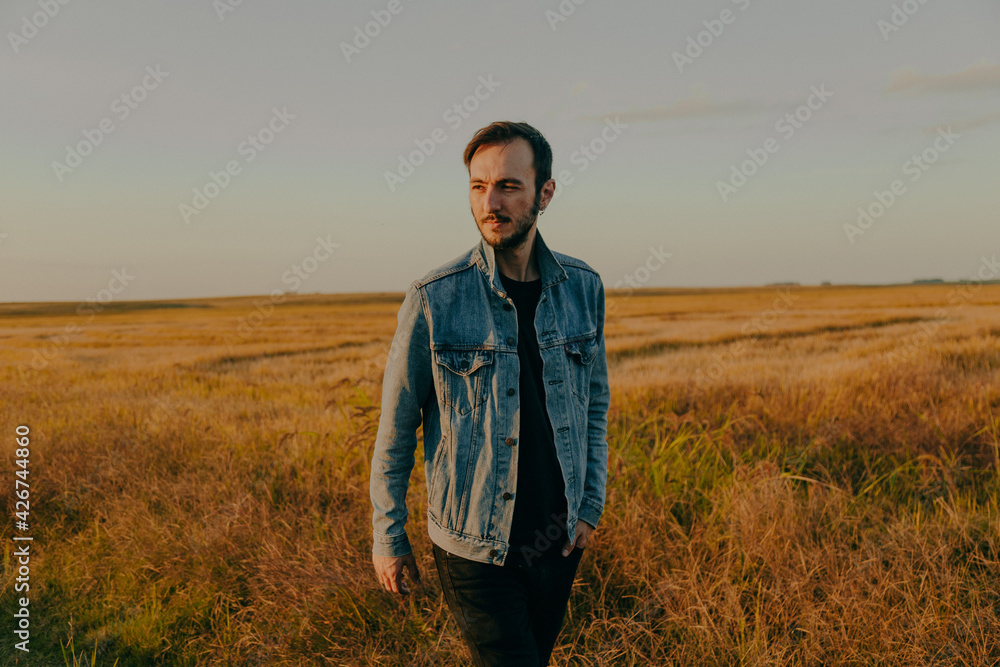 person in the field person in the field