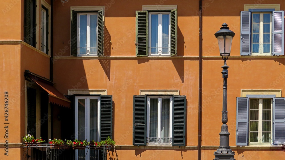 facade of an italian house