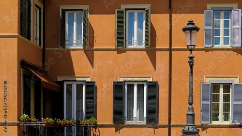 facade of an italian house