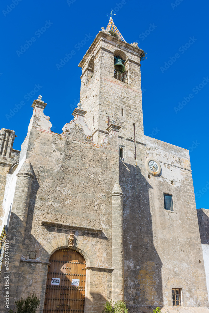 Iglesia del Divino Salvador en Vejer de la Frontera. Cádiz, Andalucía (España)