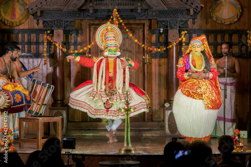 kathakali indian classical and Traditionaldance of Kerala photo
