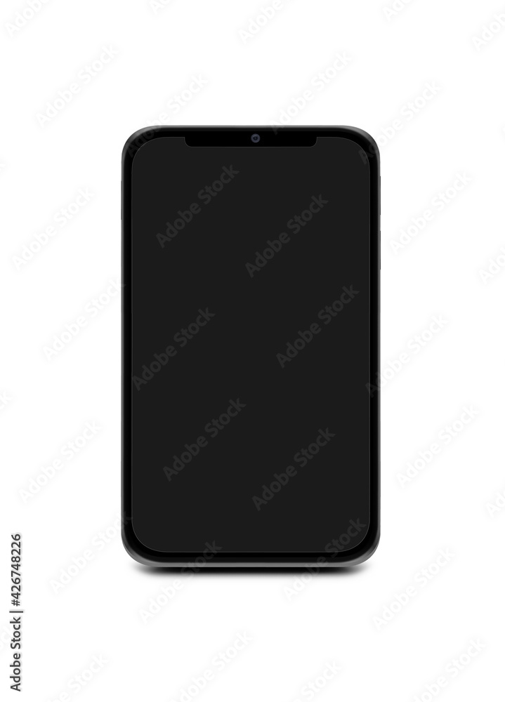 Modern smartphone isolated on white with clipping path. Modern smartphone isolated on white with clipping path.
