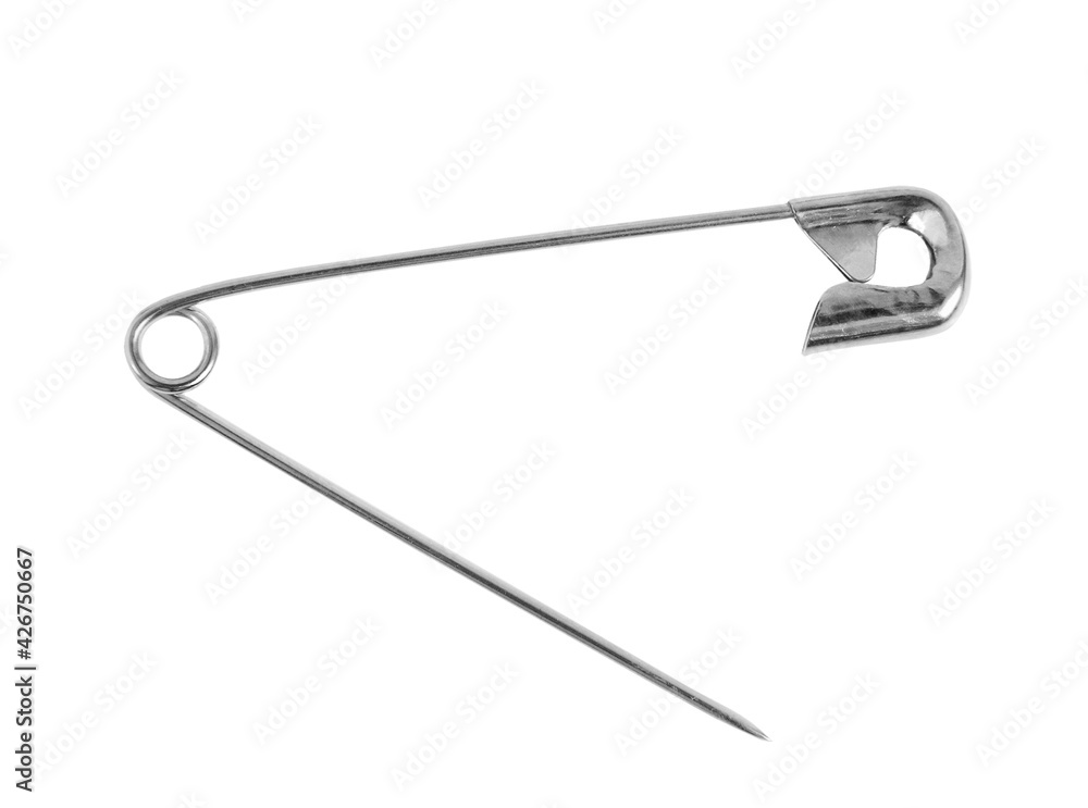 Open safety pin isolated on white background
Open safety pin isolated on white background