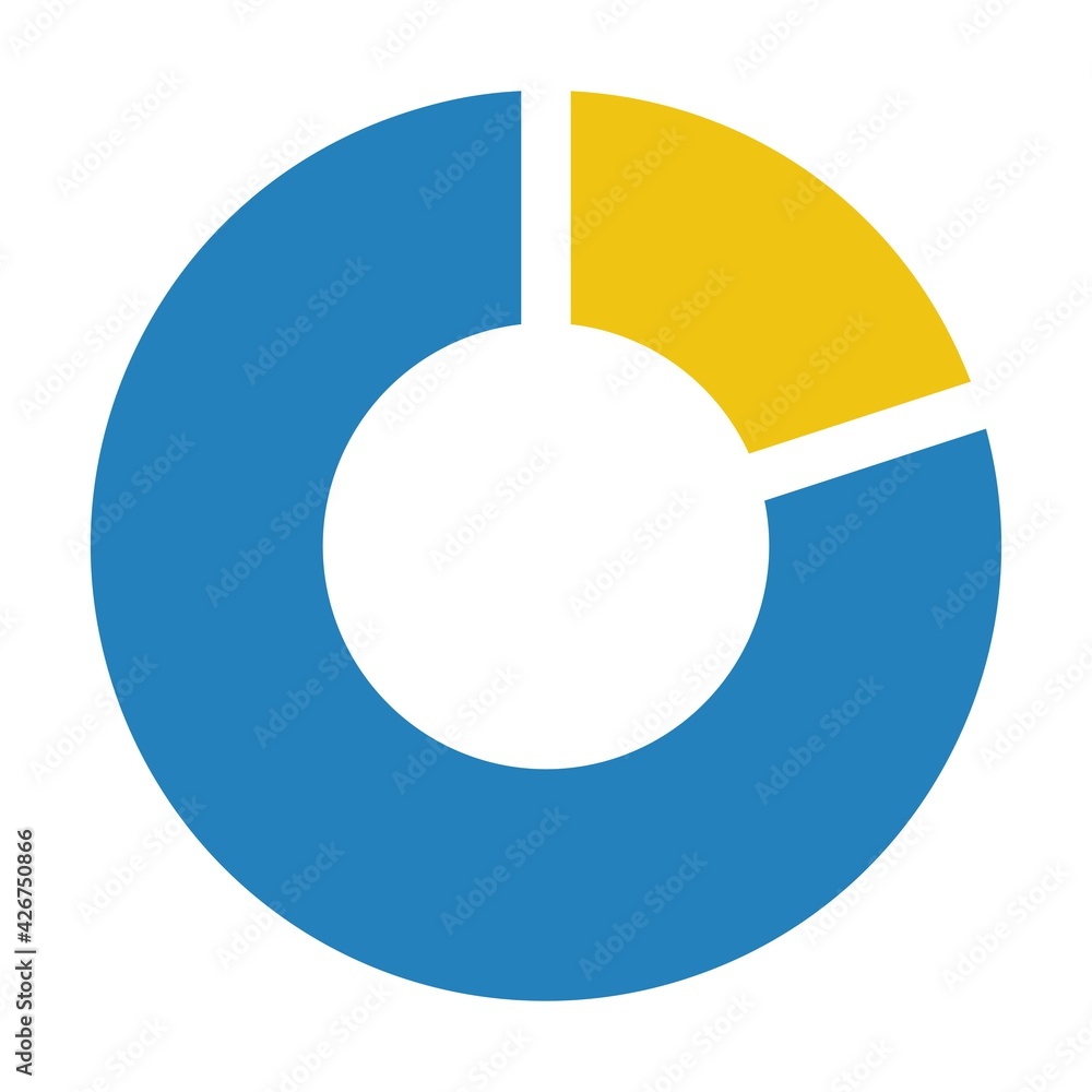 Pie chart icon vector graph diagram symbol for big data analytics reports and statistics information in a flat color illustration Pie chart icon vector graph diagram symbol for big data analytics reports and statistics information in a flat color illustration