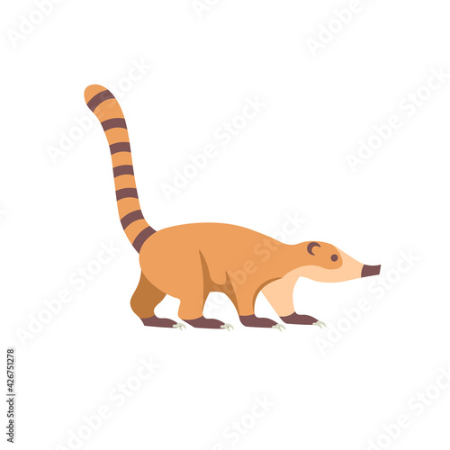 Fotografia Cartoon antelope on a white background