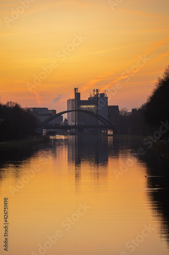 Abendrot am mittellandkanal