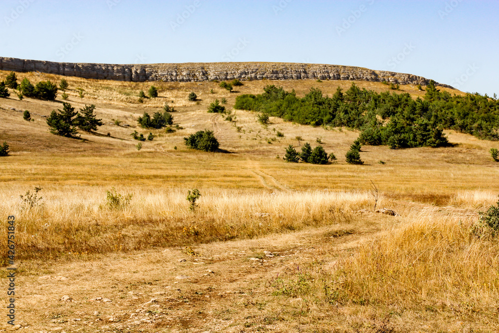 Stone wall on the Ai-Petri plateau. Stone wall on the Ai-Petri plateau.