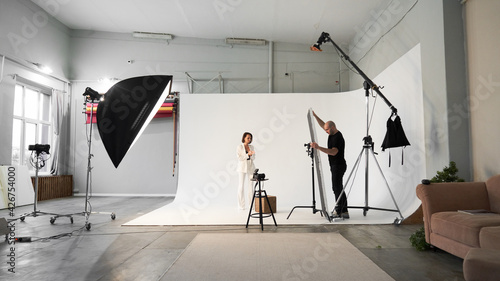 Fotografia Fashion photography in a photo studio