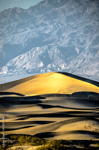 Sand Dunes in the Death Valley, USA photo