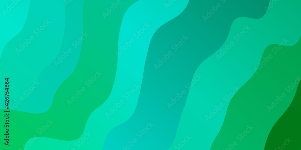 Light Green vector background with curved lines. Light Green vector background with curved lines.