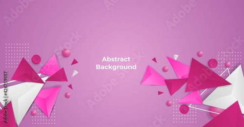 Realistic polygonal abstract background vector