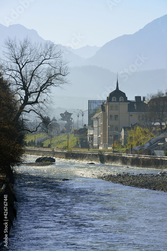 Vladikavkaz is the capital of North Ossetia photo