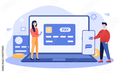 Web interface for online payment. merchant account