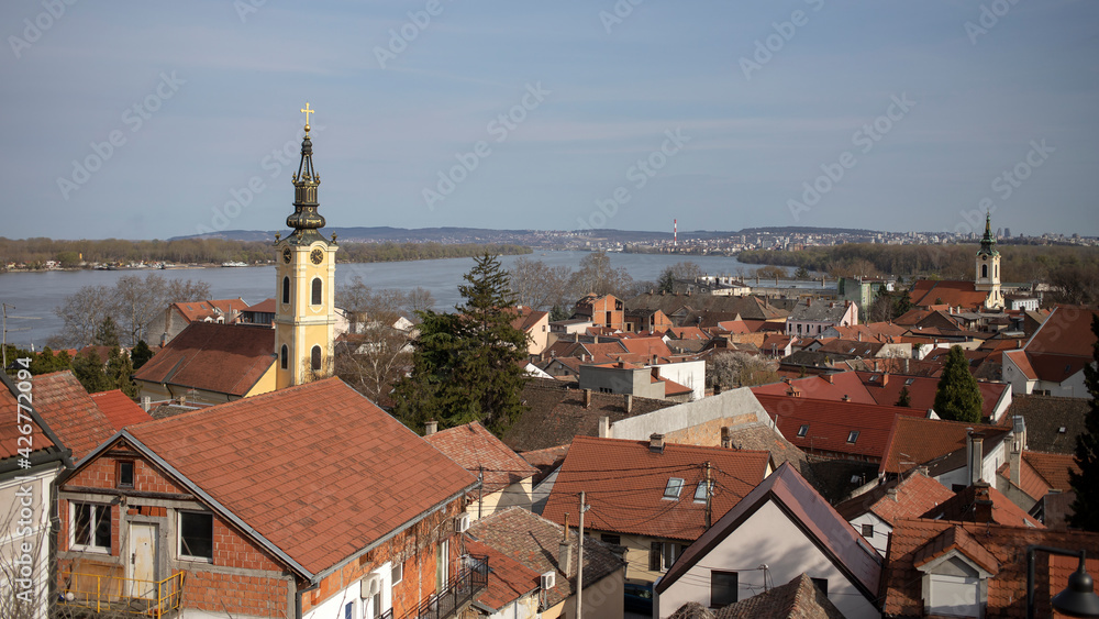 Serbia - Panoramic view of the town of Zemun