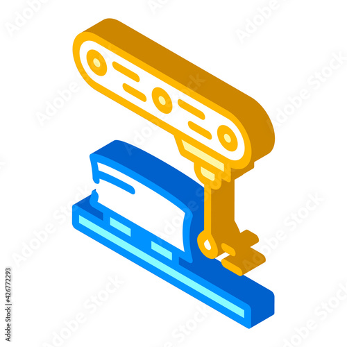 dimension gauge isometric icon vector. dimension gauge sign. isolated symbol illustration photo