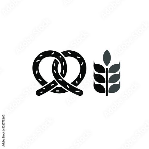 Illustration Vector graphic of pretzel icon