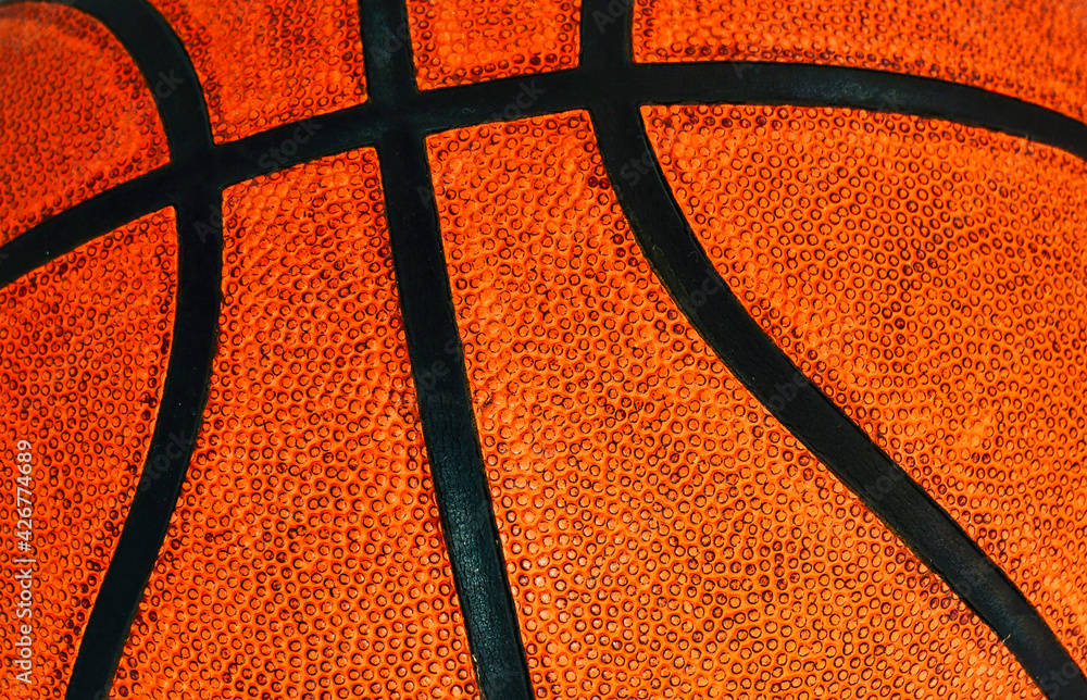Fototapeta premium Balón de baloncesto naranja usado