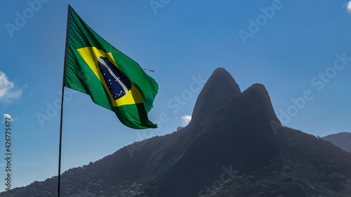 flag in a summer day