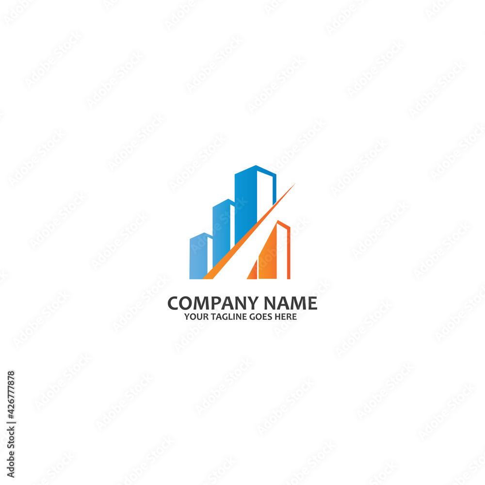 Property and Construction logo free vector icon