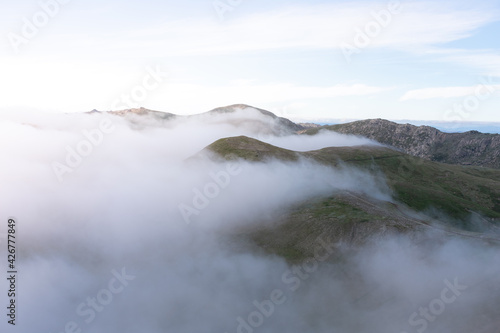 fog in the mountains