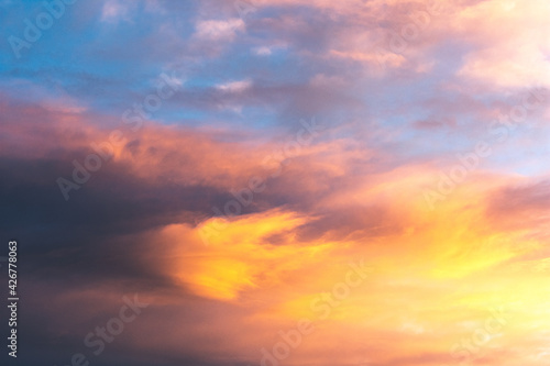 sunset sky with clouds © F1nal Frontier