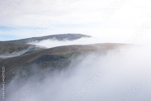 fog in the mountains