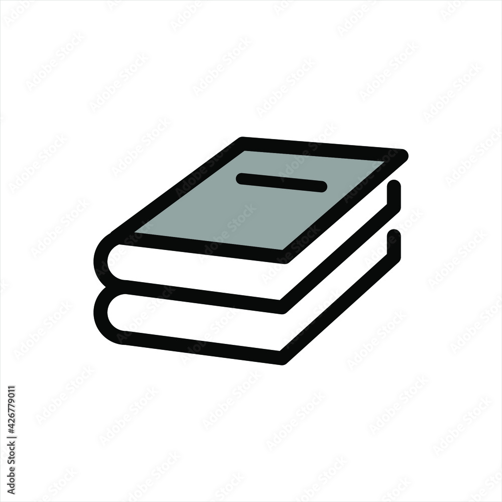Illustration Vector graphic of book icon Illustration Vector graphic of book icon