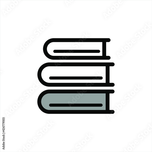 Illustration Vector graphic of book icon
