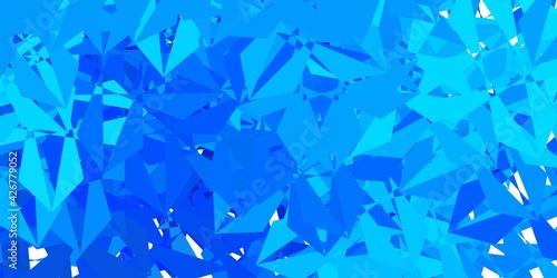 Dark blue vector abstract triangle background.