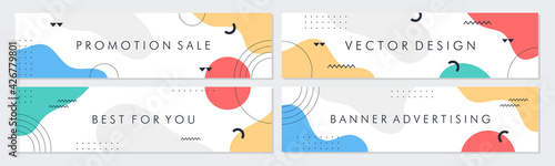 Sale banner template collection for promotion sale. Editable banner for social media post, website and internet ads.