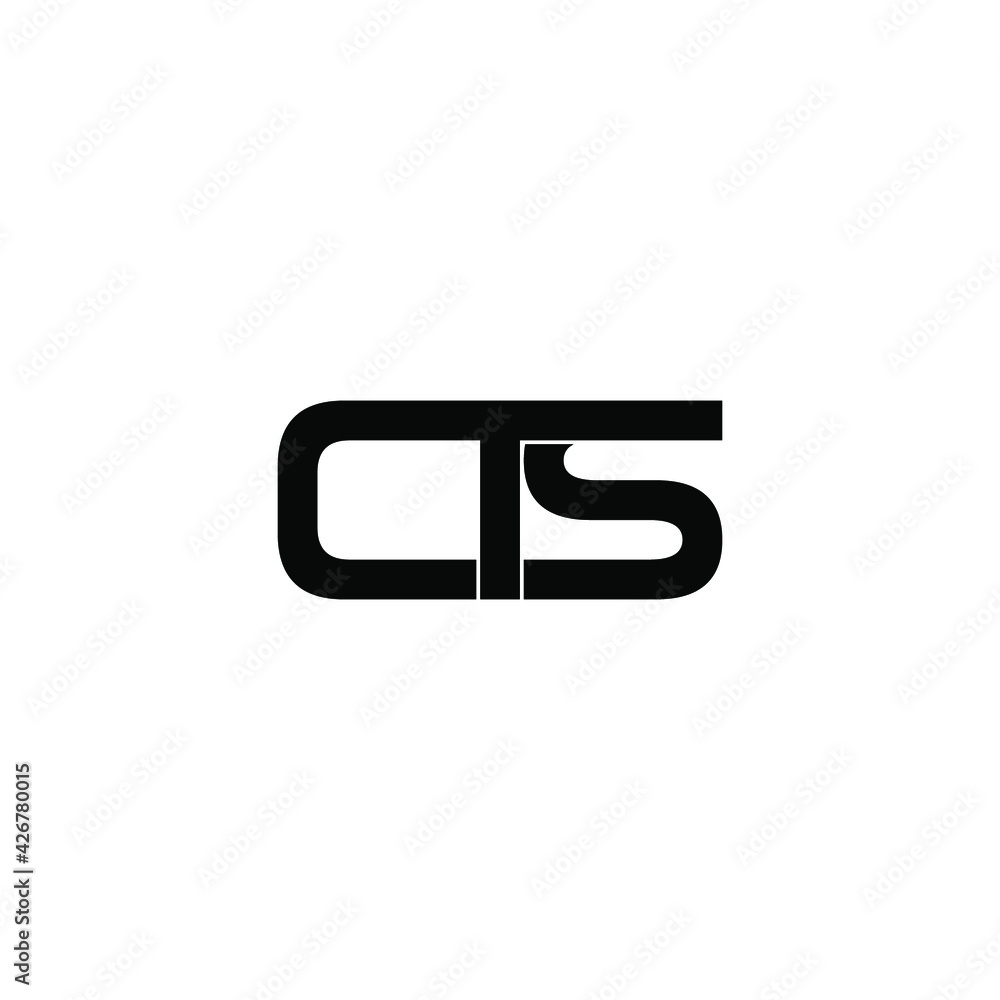 cts letter original monogram logo design