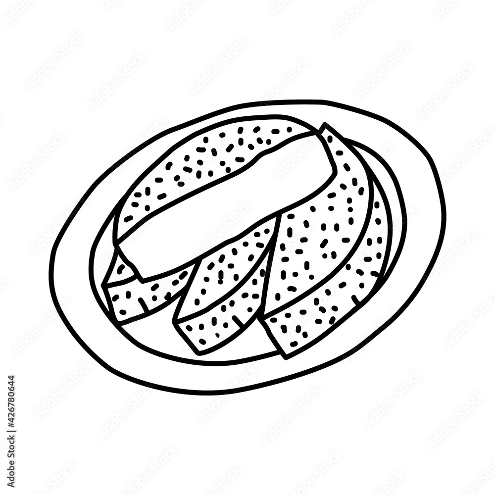 Bandros Icon. Doodle Hand Drawn or Outline Icon Style Bandros Icon. Doodle Hand Drawn or Outline Icon Style