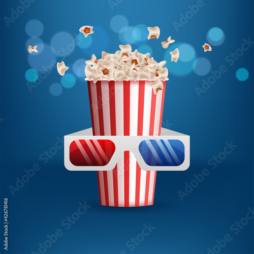 Movie film banner design template