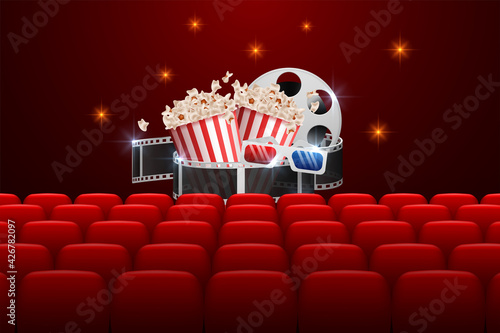 Movie cinema premiere poster design