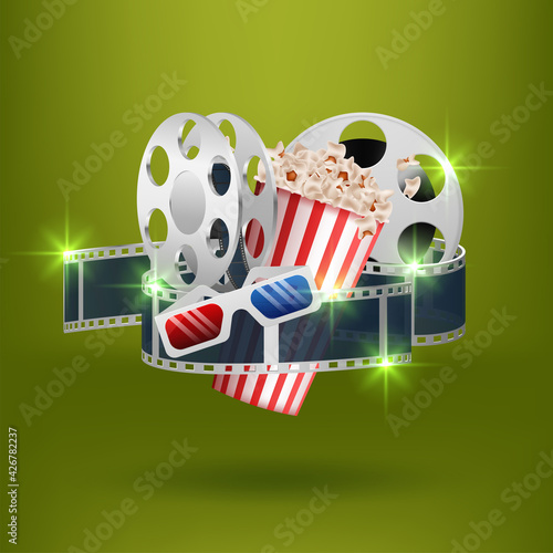 Creative template for cinema poster © Putra