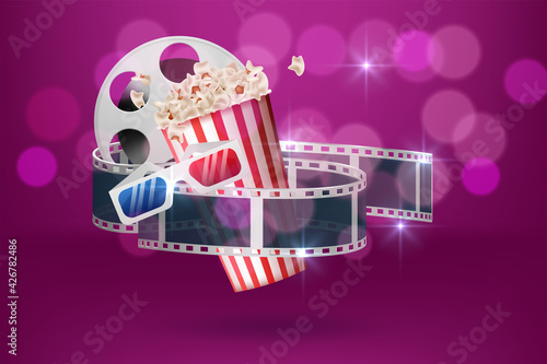 Creative template for cinema poster