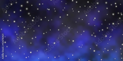 Wallpaper Mural Dark Pink, Blue vector texture with beautiful stars. Torontodigital.ca