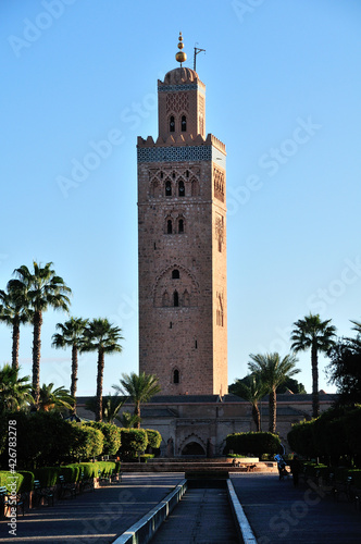 モロッコ、クトゥビアの塔