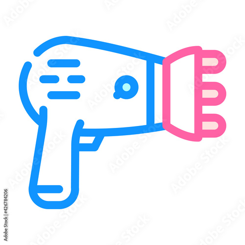 hair dryer device color icon vector. hair dryer device sign. isolated symbol illustration