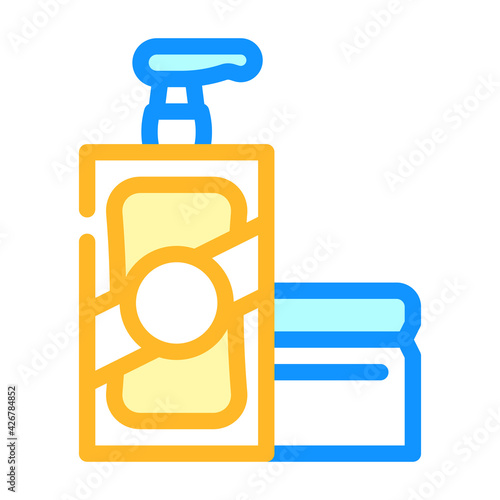 balm for hair color icon vector. balm for hair sign. isolated symbol illustration