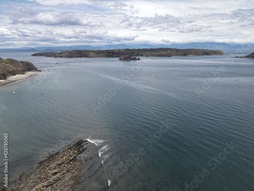 Aerial View of Isla San Lucas in the Golfo de Nicoya, Costa Rica