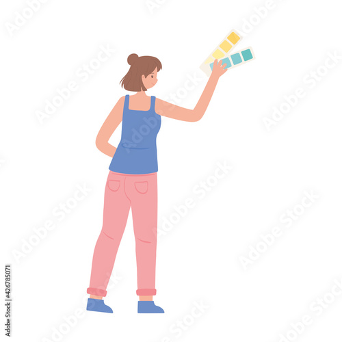 woman designer character