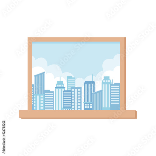 window view city