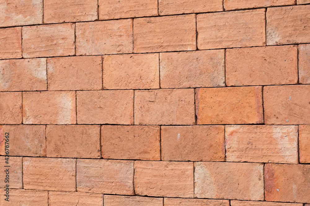 Old red brick wall background Old red brick wall background