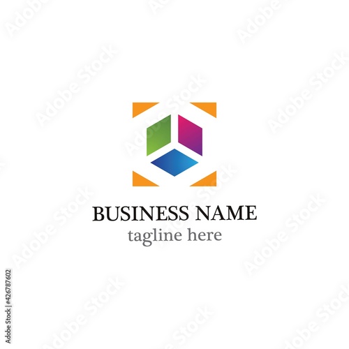 Free Download Hexagon logo template - GFXLoad