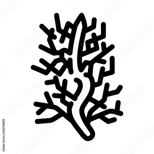 carrageenan food additives line icon vector. carrageenan food additives sign. isolated contour symbol black illustration