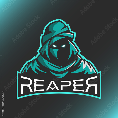 Reaper Logo Mascot Vector Illustration for logo gaming template