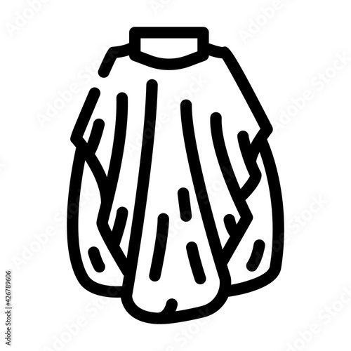 cape of haircuts line icon vector. cape of haircuts sign. isolated contour symbol black illustration