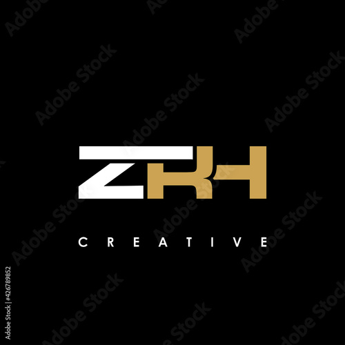 ZRH Letter Initial Logo Design Template Vector Illustration