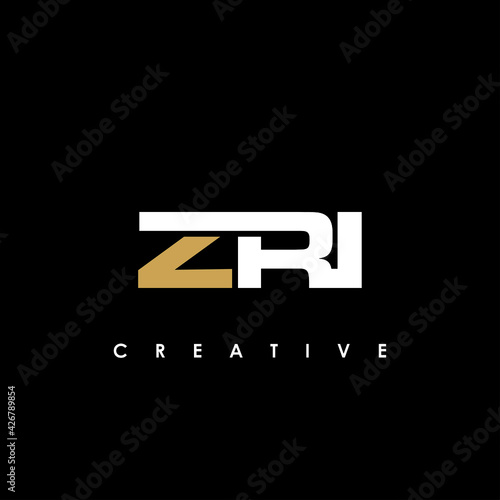 ZRI Letter Initial Logo Design Template Vector Illustration